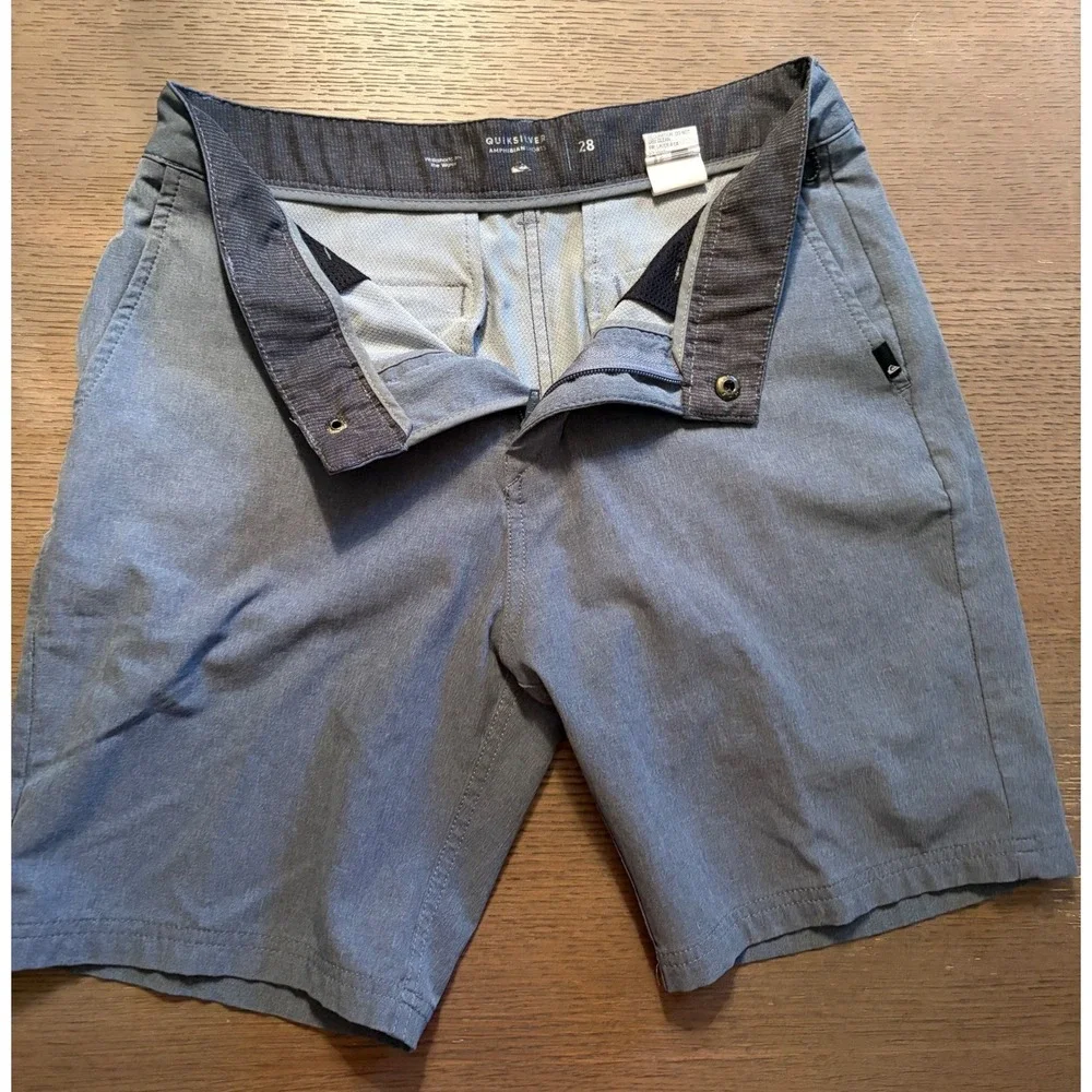 Quiksilver Amphibian Hybrid Shorts Mens 28 Grey Heathered Walkshorts Water Land
